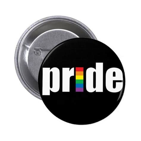 Pride Black Button Zazzle