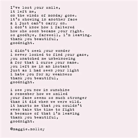 Items Similar To Ive Lost Your Smile By Maggie Molloy Modern Poetry