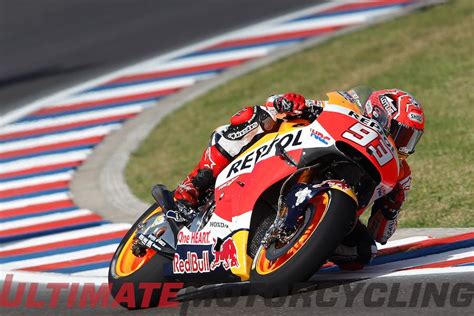 Argentina Motogp Friday Honda Dominates Marquez Leads Ultimate