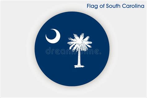 High Detailed Flag Of South Carolina South Carolina State Flag