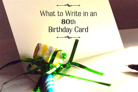 What To Write In Someones 80th Birthday Card Holidappy