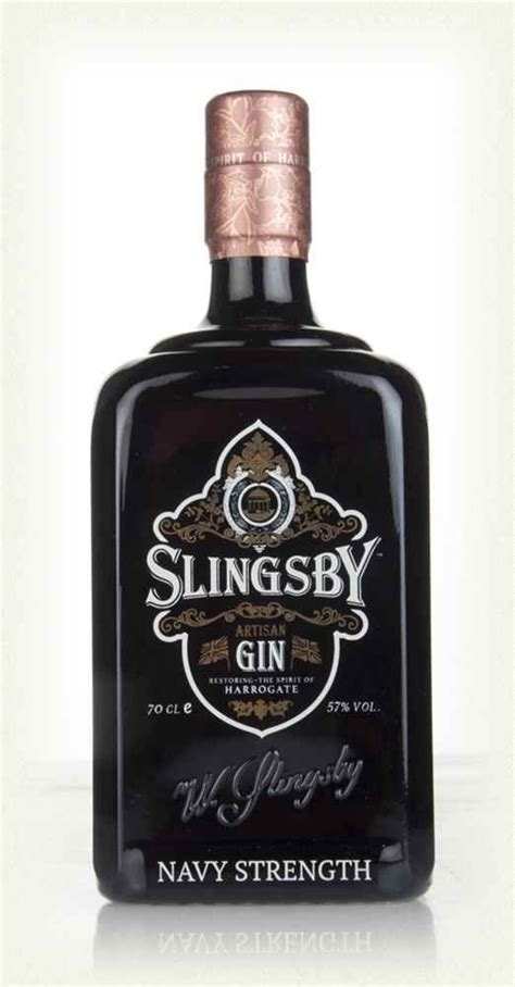 Slingsby Navy Strength Gin Gin Artisan Gin Spirits Label Design