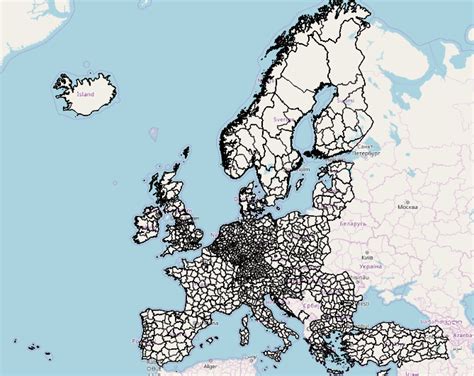 Shapefile Need Help Creating Europe Reference Grid Map Using Eea