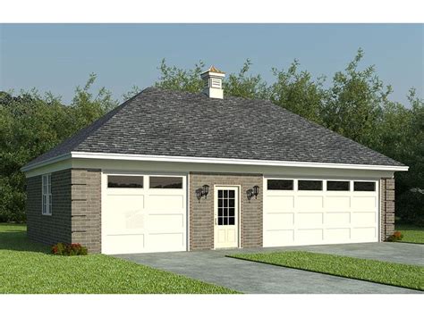 Garage Workshop Plans 2 Car Garage Workshop Plan With Hip Roof 006g