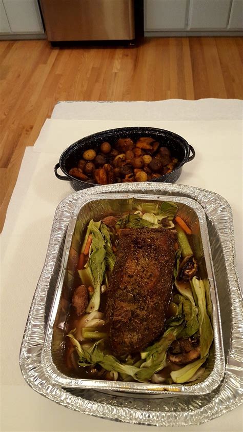 Just toss your favourite veg in some olive oil, seasoning with salt and pepper, and lay the roast on top. Prime Rib and Roasted Veggies | Roasted veggies, Veggies, Prime rib