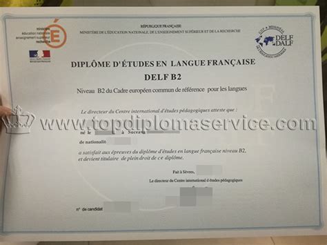 Buy Diplôme Approfondi De Langue Française Buy Delf B2 Cert