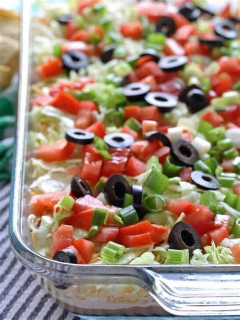 Layered Taco Dip Recipe Perfect For Large Groups With Video