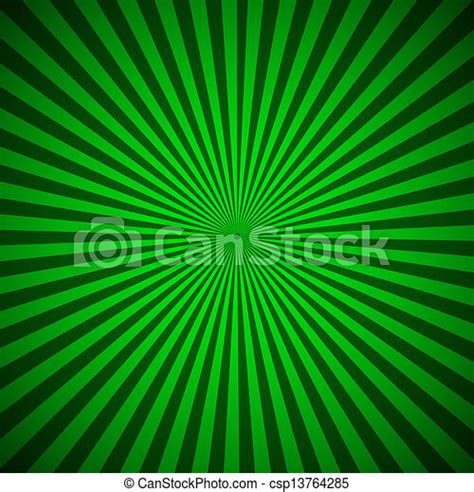 Green Radial Rays Abstract Background Vector Illustration Canstock