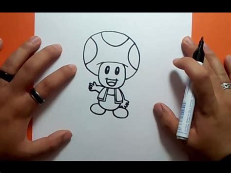 Juego para adivinar que dibujas : Como dibujar a Toad paso a paso - Videojuegos Mario | How to draw Toad - Mario video games - YouTube