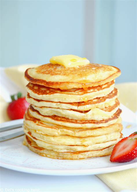Easy Fluffy American Pancakes Del S Cooking Twist Recipe Pancake