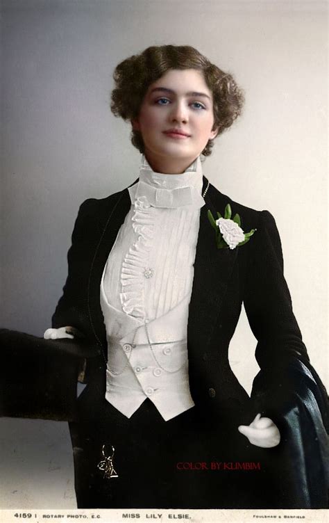 Miss Lily Elsie Lily Elsie Edwardian Fashion Gibson Girl