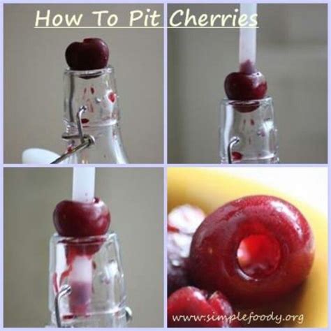 Pit Cherries How To Pit Cherries Snacks Preparation Cherry Recipes