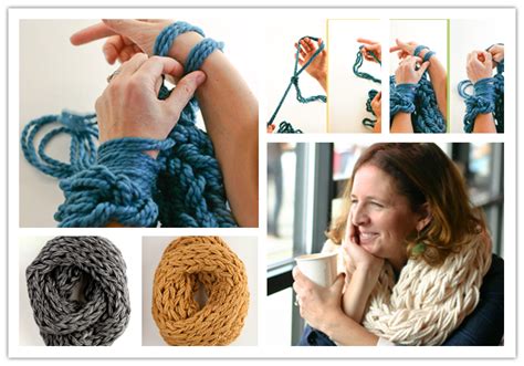 3x 300g skeins of bernat mega bulky yarn in light grey heather. DIY Arm Knitting Scarves