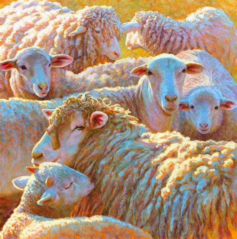 Rita Kirkmans Daily Paintings Counting Sheep Sheep Paintings Animal