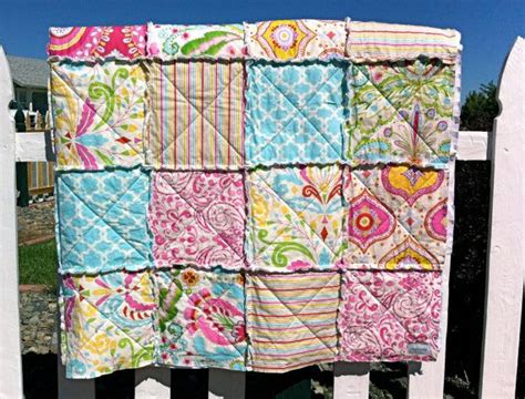 Kumari Bedroom Twin Size Rag Quilt Two Pillow Shams By Lolaslovies