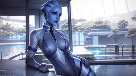 End Of Line On Twitter Liara Tsoni From Mass Effect Lounging Around On The Citadel In