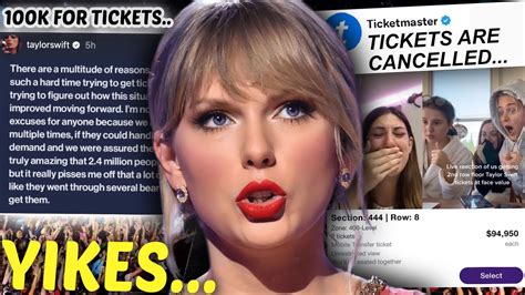 Taylor Swift Speaks Out Against Ticketmaster Youtube