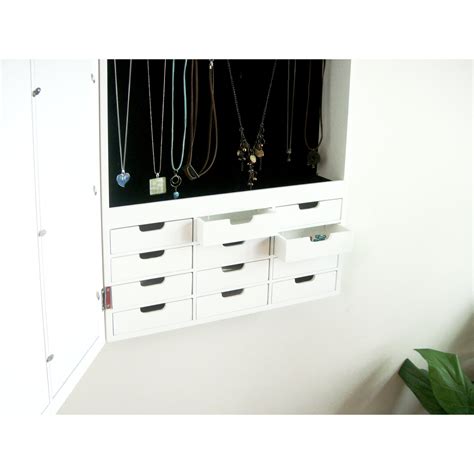 Proman Bellissimo Wall Mounted Jewelry Armoire With Mirror And Reviews