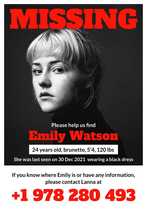 10 Missing Poster Examples To Trace Your Loved One