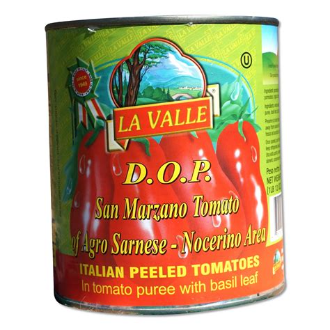 La Valle Dop San Marzano Italian Peeled Tomatoes 28oz Caffe Ammi