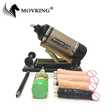Movking Cannon Sex Machine With Male Masturbator Cup And 4 Kinds Dildos