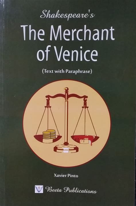 Shakespeares The Merchant Of Venice Text With Paraphrase By Xavier