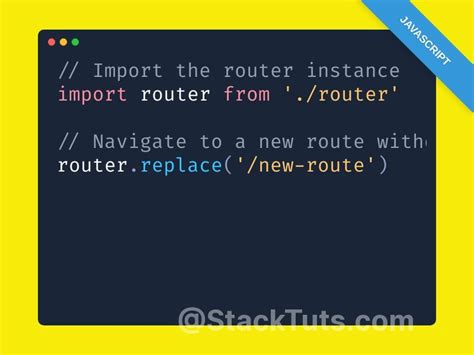 How To Push To Vue Router Without Adding To History In Javascript Stacktuts