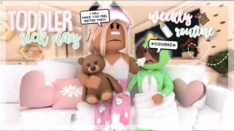 Toddler Sick Day Routine Theo Is Faking It With Voices Rp Roblox