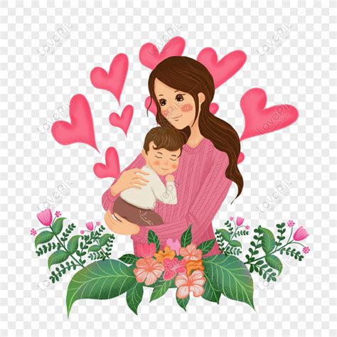 Gratis Día De La Madre Madre E Hijo Amor De La Madre Cálidos Elementos