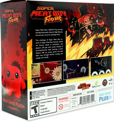Super Meat Boy Forever Physical Game Not Included Includes Plush