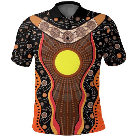 Australia Polo Shirt Australian Aboriginal K4 Aboriginal Clothing