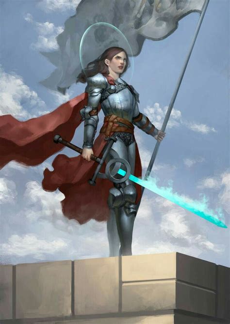Female Paladin Knight Pathfinder Pfrpg Dnd Dandd D20 Fantasy Medieval