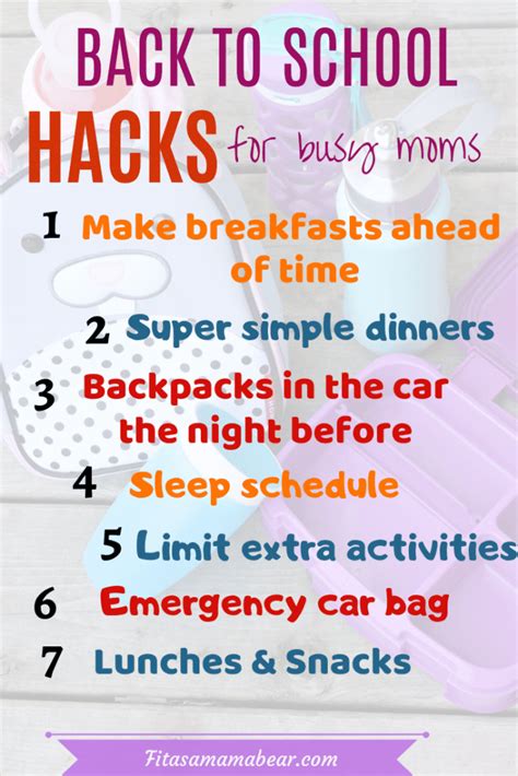 Back To School Hacks Crucial Organization Tips For Working Moms