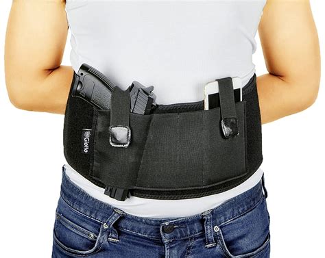 Belly Band Gun Holster Neoprene Waist Belt Padding Elastic Secure