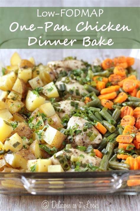 Low Fodmap One Pan Chicken Dinner Bake Delicious As It Looks