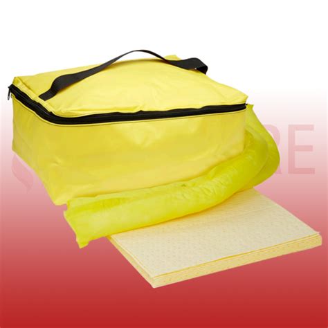 Spill Defence 35l Spill Kit In Cube Vinyl Holdall Industrial Spill Control