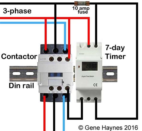 Timer And Contactor Electrical Circuit Diagram Home Electrical