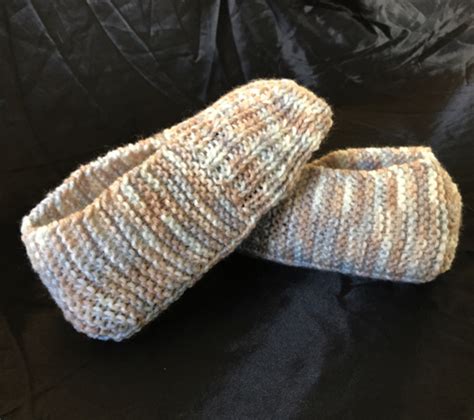 How To Knit Adult Slippers Free Knitting Pattern