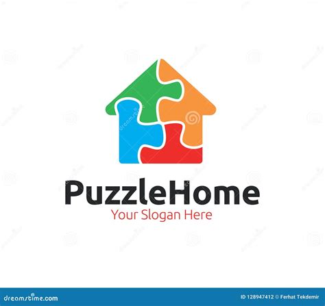 Puzzle Home Logo Stock Vector Illustration Of Housing 128947412