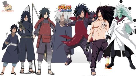 Naruto Characters Uchiha Madaras Evolution Youtube