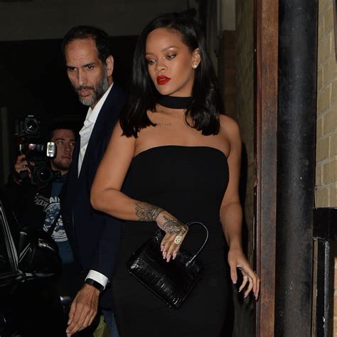 Rihanna Wears A Little Black Dress In London Vogue