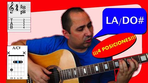 Acorde Lado Ac Guitarra 🎸 La Con Bajo En Do Sostenido 🎼 31