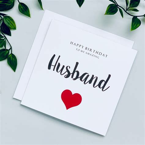 Personalised Happy Birthday To My Amazing Husband Card Hubby Etsy Uk