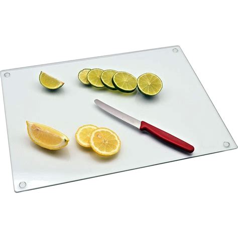 Large Chopping Board Kitchen Utensil Serving Board Glass Worktop Saver 40 X 30cm Ebay Glass