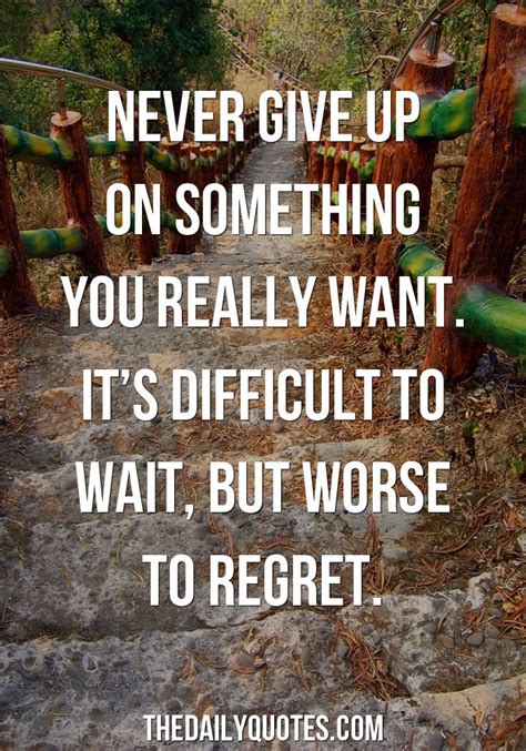 Never Give Up Something You Really Want Motivational Quotes Sayings