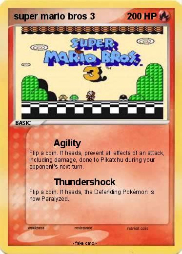 Usually ships within 3 to 4 days. Pokémon super mario bros 3 2 2 - Agility - My Pokemon Card