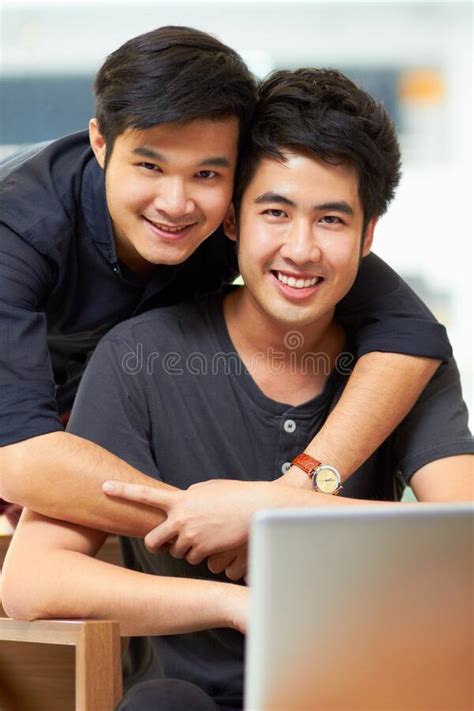 Enjoying The Freedom To Be Themselves Cute Young Gay Asian Couple