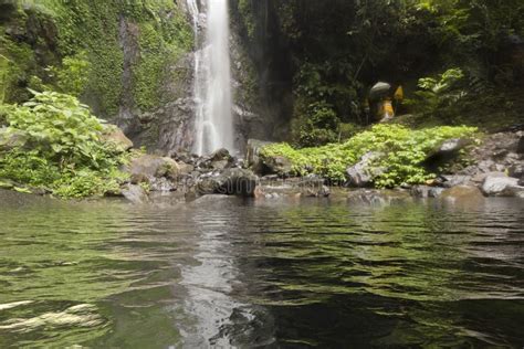 Landscape Photo Beautiful Waterfall In Rainforest Stock Image Image
