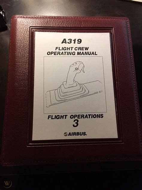 Airbus A319 A320 Series Fcom Flight Manual Volume 3 Books Leather Bound