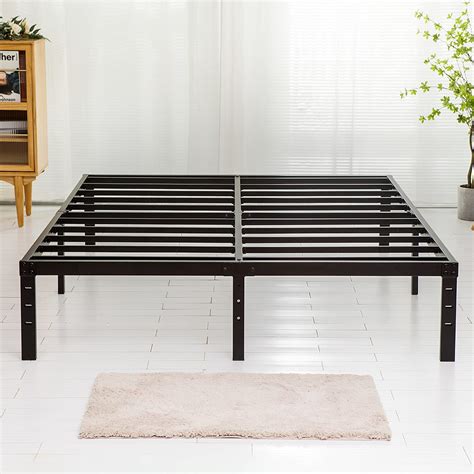 Buy Wulanos California King Size Bed Frame With Steel Slats Support